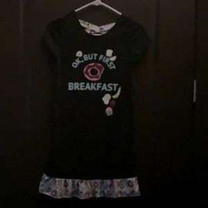Girls pajama dress, size 10.